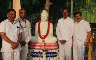 Inauguration of Sri Sai Thyaga Ananda Buddha Statue, Sai Bodhi Vanam