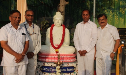 Inauguration of Sri Sai Thyaga Ananda Buddha Statue, Sai Bodhi Vanam