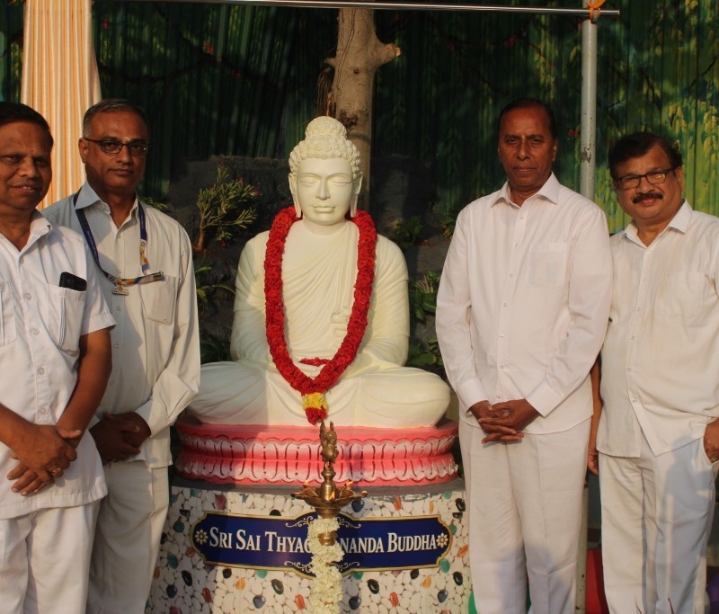 Inauguration of Sri Sai Thyaga Ananda Buddha Statue, Sai Bodhi Vanam